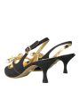 Dolce & Gabbana  DG Pointed Toe Slingback Pumps Black Hot on Sale