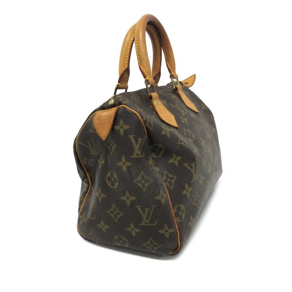 Brown Louis Vuitton Monogram Speedy 25 Boston Bag For Sale