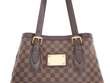 Louis Vuitton 2008 Brown Damier Ebene Hamstead Handbag Fashion