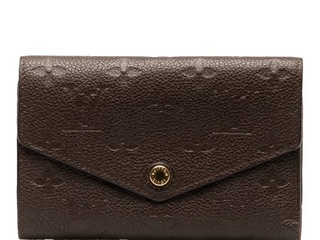 Brown Louis Vuitton Monogram Empreinte Portefeuille Curieuse Wallet Sale