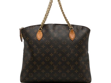 Brown Louis Vuitton Monogram Lockit Chain MM Tote Bag For Sale