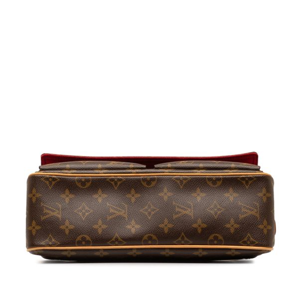 Brown Louis Vuitton Monogram Viva Cite MM Shoulder Bag on Sale