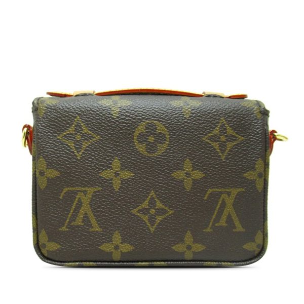 Brown Louis Vuitton Monogram Micro Metis Satchel on Sale