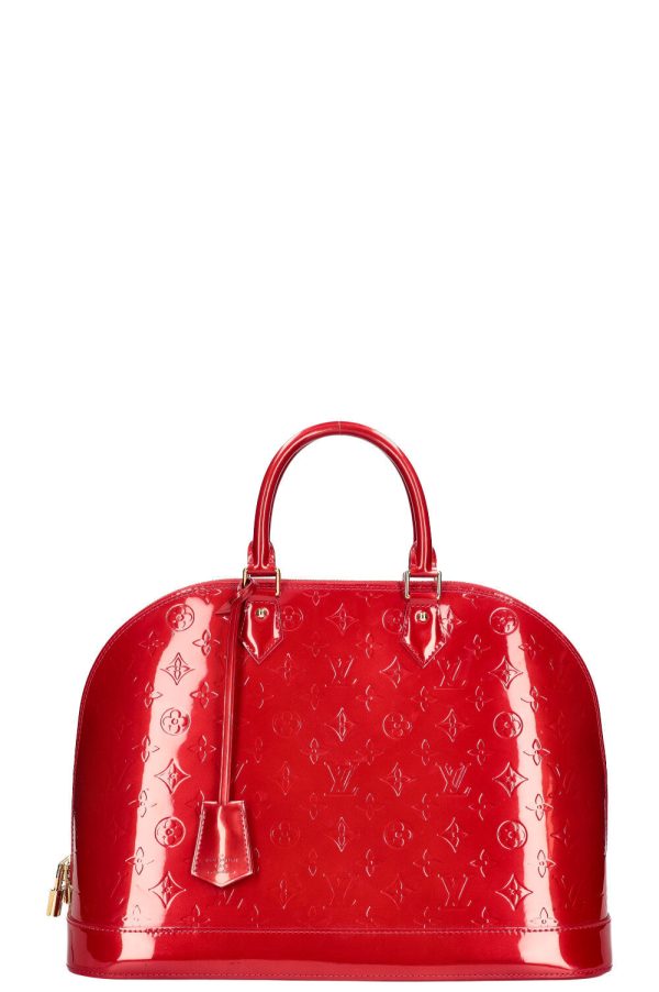 LOUIS VUITTON Alma GM Vernis Rouge Hot on Sale