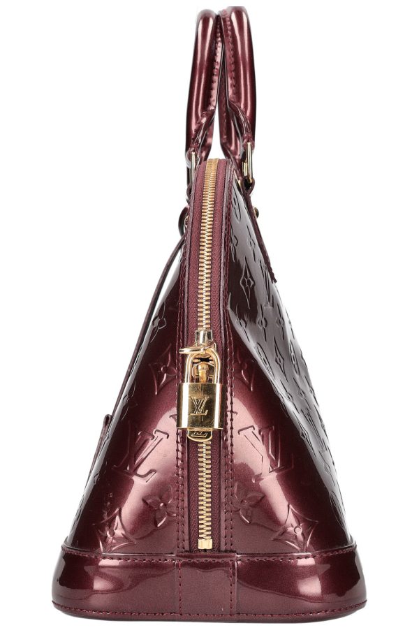 LOUIS VUITTON Alma Bag PM Vernis Rouge Fauviste For Discount