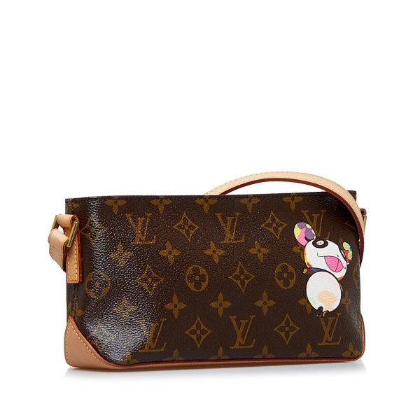 Brown Louis Vuitton x Takashi Murakami Monogram Panda Trotteur For Cheap