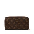 Brown Louis Vuitton Monogram Zippy Wallet Online now