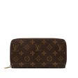 Brown Louis Vuitton Monogram Zippy Wallet Online now