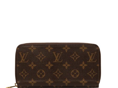 Brown Louis Vuitton Monogram Zippy Wallet Online now