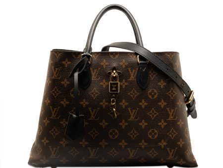 Brown Louis Vuitton Monogram Flower Tote Satchel Online