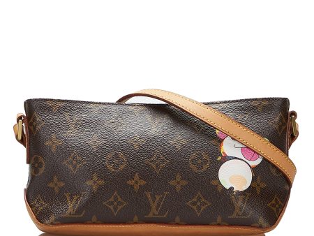 Brown Louis Vuitton x Takashi Murakami Monogram Panda Trotteur Online now