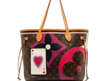 Brown Louis Vuitton Monogram Game On Neverfull MM Tote Bag Online Hot Sale