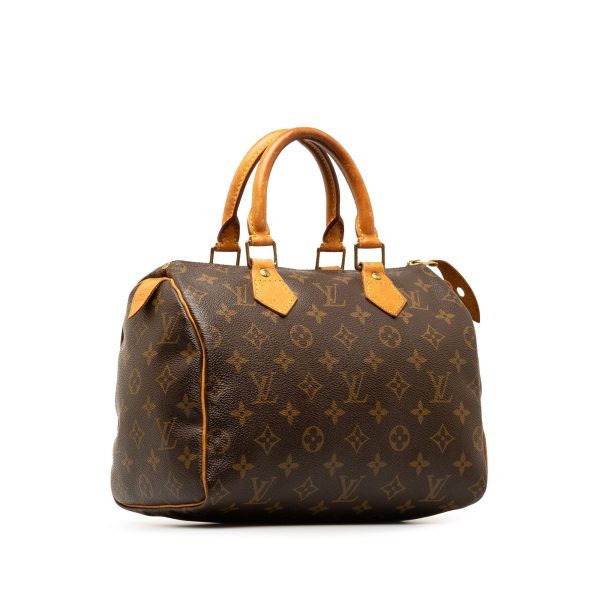 Brown Louis Vuitton Monogram Speedy 25 Boston Bag Sale