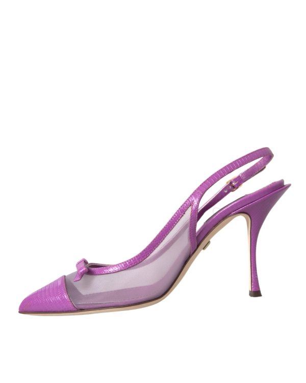 Dolce & Gabbana  Miss Sicily Slingback Pumps in Purple Online