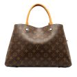 Brown Louis Vuitton Monogram Montaigne MM Satchel Discount