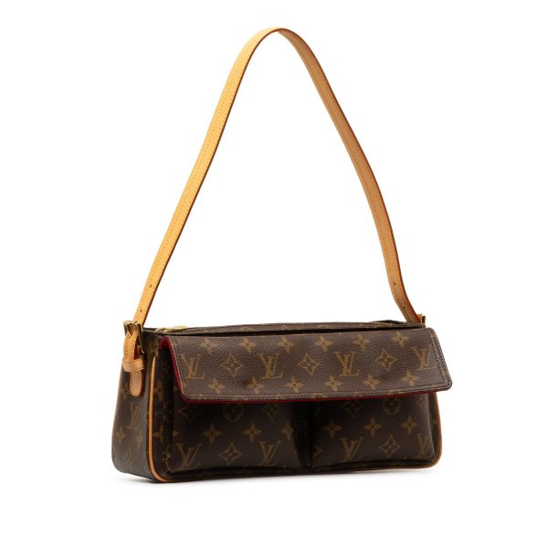 Brown Louis Vuitton Monogram Viva Cite MM Shoulder Bag on Sale