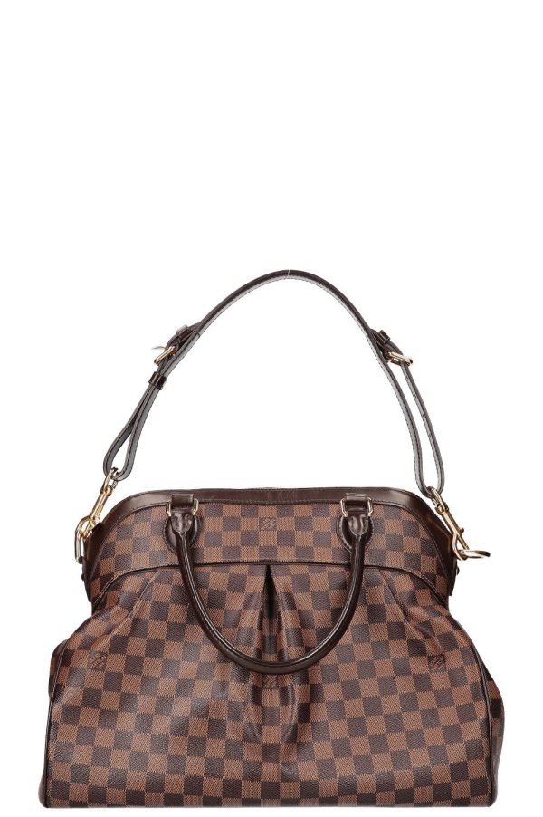 LOUIS VUITTON 2010 Trevi Handbag Damier Ebene Canvas For Cheap