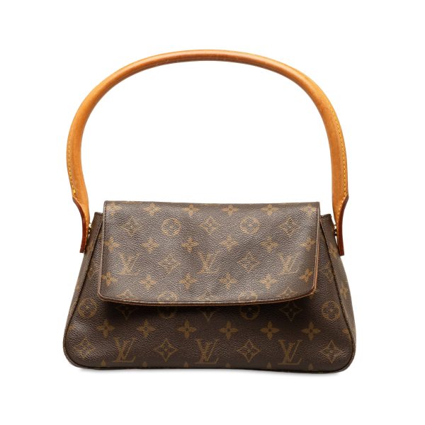 Brown Louis Vuitton Monogram Looping Mini Shoulder Bag on Sale