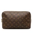 Brown Louis Vuitton Monogram Trousse Toilette 28 Clutch Bag Cheap