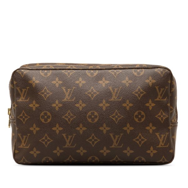 Brown Louis Vuitton Monogram Trousse Toilette 28 Clutch Bag Cheap