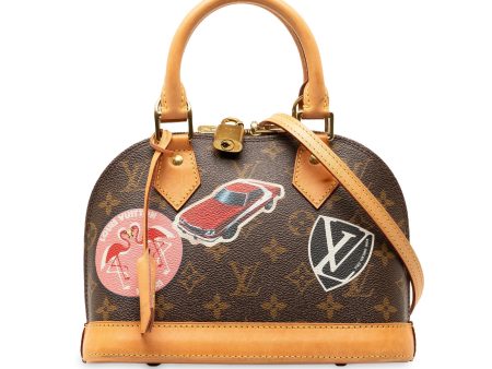 Brown Louis Vuitton Monogram World Tour Alma BB Satchel For Discount