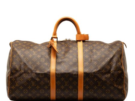 Brown Louis Vuitton Monogram Keepall 60 Travel Bag Online Sale