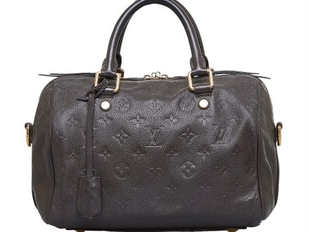 Brown Louis Vuitton Monogram Empreinte Speedy Bandouliere 25 Boston Bag Online