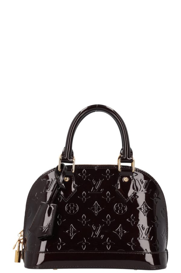 LOUIS VUITTON Alma BB Crossbody Bag Vernis Amarante For Sale