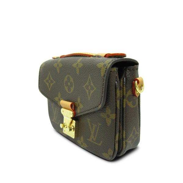 Brown Louis Vuitton Monogram Micro Metis Satchel on Sale