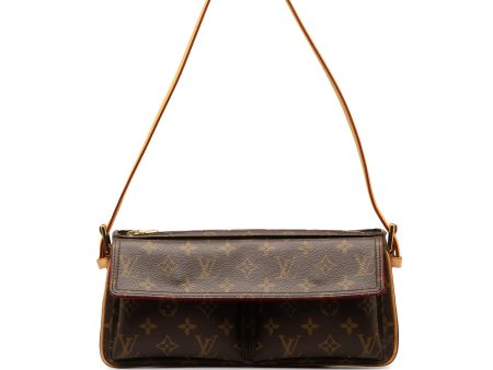 Brown Louis Vuitton Monogram Viva Cite MM Shoulder Bag on Sale