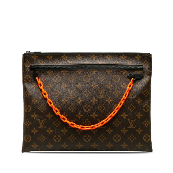 Brown Louis Vuitton Monogram Solar Ray A4 Pochette Clutch Bag For Cheap