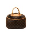 Brown Louis Vuitton Monogram Trouville Handbag Hot on Sale