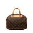 Brown Louis Vuitton Monogram Trouville Handbag Hot on Sale