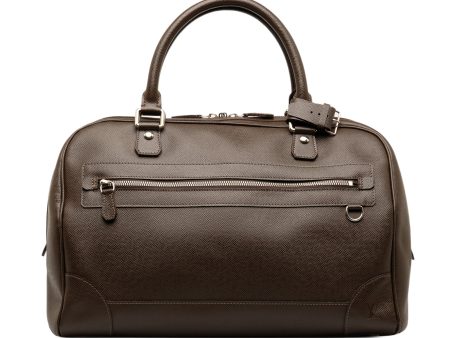 Brown Louis Vuitton Taiga Stanislav Travel Bag Sale