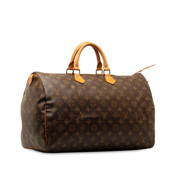 Brown Louis Vuitton Monogram Speedy 40 Boston Bag Online