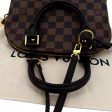 LOUIS VUITTON Alma BB Damier Ebene Satchel Crossbody Bag Brown Cheap