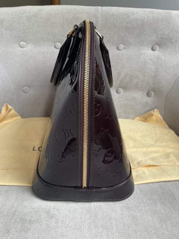 Louis Vuitton Alma Amarante Monogram Vernis Hot on Sale