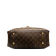 Brown Louis Vuitton Monogram Flower Tote Satchel Online