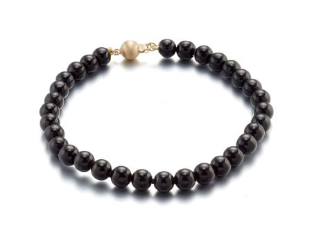 6mm Black Jade Bead Bracelet Sale