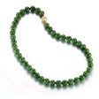 10mm Green Nephrite Jade Necklace Supply