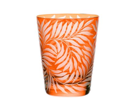 Willow Single Old-Fashioned Glass, Orange For Cheap