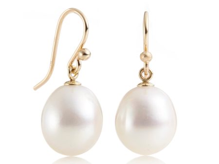 White Pearl Drop Earrings Online Hot Sale