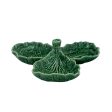 Green Cabbage Olive Tidbit Tray on Sale