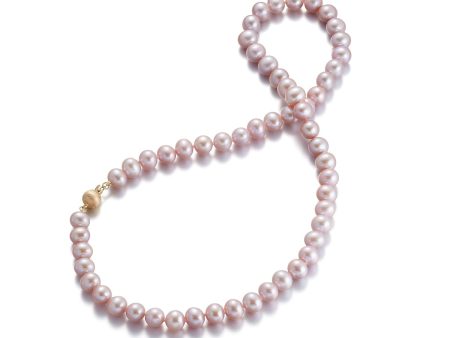 7mm Pink Pearl Necklace Sale