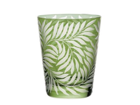 Willow Single Old-Fashioned Glass, Khaki Green Supply